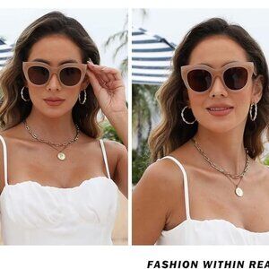 Oversized Cat Eye Sunglasses for Women